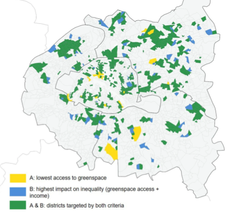 Localisation de la création de parcs pour réduire les inégalités d'accès aux espaces verts / Hamel, P. et al. 2021